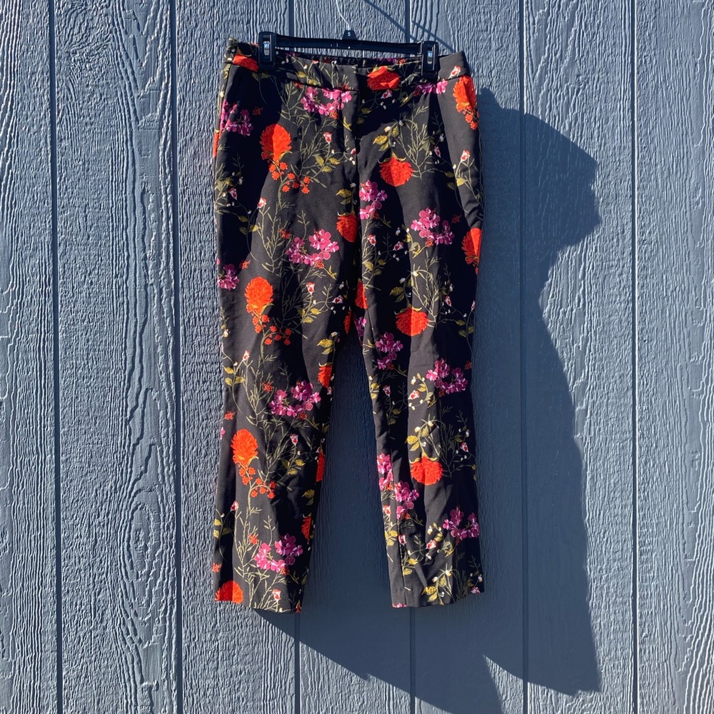 Cynthia Rowley Floral Crop Pants